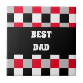 Bewerkbaar dambordpatroon tegeltje