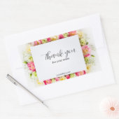 bewerkbaar Dank u Sticker, dank u etiket (Envelop)