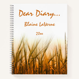 Bewerkbaar Dear Diary Journal Notitieboek