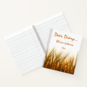 Bewerkbaar Dear Diary Journal Notitieboek (Binnen)