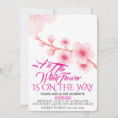 Bewerkbaar Een beetje Wildflower Baby shower Invit Kaart (Voorkant)