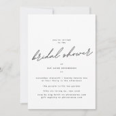 Bewerkbaar Eenvoudig elegant Vrijgezellenfeest Kaart (Voorkant)