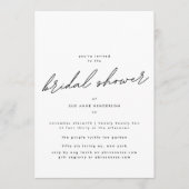 Bewerkbaar Eenvoudig elegant Vrijgezellenfeest Kaart (Voorkant)