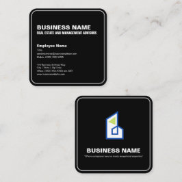 Bewerkbaar Eenvoudige Moderne Professioneel Vierkante Visitekaartje