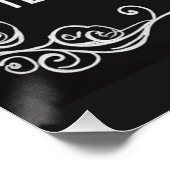 Bewerkbaar eerste schooldag teken perfect poster (Hoek)