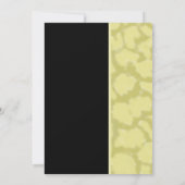 Bewerkbaar Elegant Black and Gold Charity Event Ga Kaart (Achterkant)