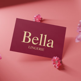 Bewerkbaar Elegant lingerie merkdesign Visitekaartje
