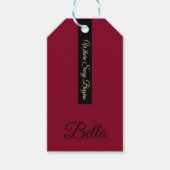 Bewerkbaar Elegant Ondergoed Merkdesign Cadeaulabel (Voorkant)