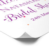 Bewerkbaar Fiesta-feest welkomstbord 8x10 Poster (Hoek)