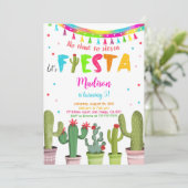 Bewerkbaar Fiesta verjaardagsfeestje Kaart (Staand voorkant)