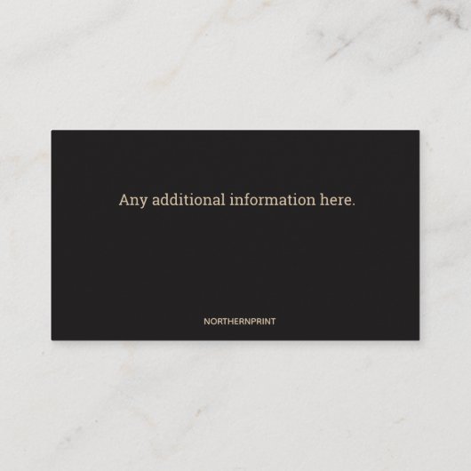 bewerkbaar Firewood Visitekaartje (Achterkant)