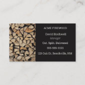 bewerkbaar Firewood Visitekaartje (Voorkant)