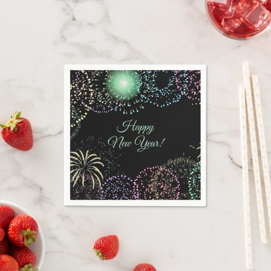 bewerkbaar Fireworks Servet (Insitu)