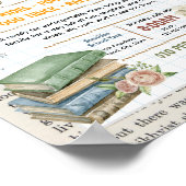 Bewerkbaar flyer voor boekenbeursfondsenwerving poster (Hoek)