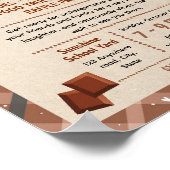 Bewerkbaar flyer voor chocolade fondsenwerving poster (Hoek)