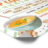 Bewerkbaar flyer voor soep kook-off fondsenwerving poster (Hoek)