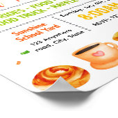 Bewerkbaar gebak met ouder fundraiser flyer poster (Hoek)