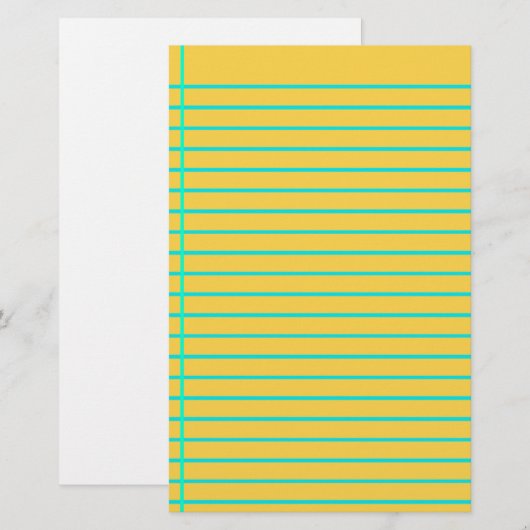 Bewerkbaar geel decoratief papier (Voorkant / Achterkant)