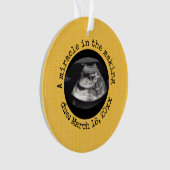 Bewerkbaar geel Een wonder in het maken van echogr Ornament (voorkant)