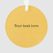 Bewerkbaar geel Een wonder in het maken van echogr Ornament (achterkant)