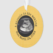 Bewerkbaar geel Een wonder in het maken van echogr Ornament (voorkant)