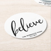 BEWERKBAAR Geloof Boerderij Stijl Onderzetters (Gebogen)