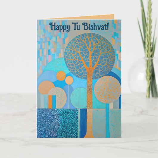 Bewerkbaar Gelukkig Tu Bishvat Kaart (Voorkant)