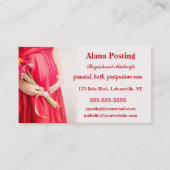 Bewerkbaar Geregistreerd Verloskundige Visitekaartje (Voorkant)