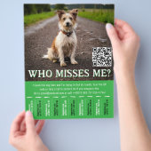 Bewerkbaar Gevonden Hond Poster Met QR-code & Afsc Flyer (Hand)