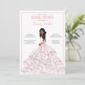 Bewerkbaar Glam Bride Vrijgezellenfeest Kaart (Staand voorkant)