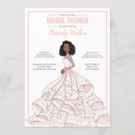 Bewerkbaar Glam Bride Vrijgezellenfeest Kaart