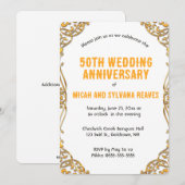 Bewerkbaar Gold Swirl-Lijst Kaart (Voorkant / Achterkant)