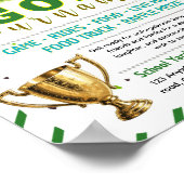 Bewerkbaar golf fondsenwervingsflyer poster (Hoek)