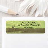 Bewerkbaar Golf Green Return-adres Etiket (Insitu)