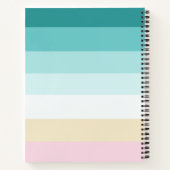 Bewerkbaar Good Vibes Pastel Gradiënt Design Notitieboek (Achterkant)