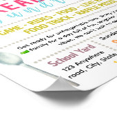 Bewerkbaar graanactie fondsenwervingsfolder poster (Hoek)