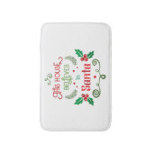 Bewerkbaar grappige kerstcitaat badmat (Voorkant Verticaal)