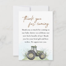 Bewerkbaar Green Tractor Boerderij Baby shower