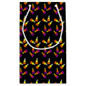 Bewerkbaar Halloween Candy Corn Patroon Klein Cadeauzakje (Achterkant)