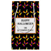 Bewerkbaar Halloween Candy Corn Patroon Klein Cadeauzakje (Voorkant)