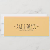 Bewerkbaar Hamster Cadeaubon Kaart (Achterkant)