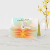 Bewerkbaar Heilige Geest Sacrament van Bevestiging Kaart (Gele Bloem)