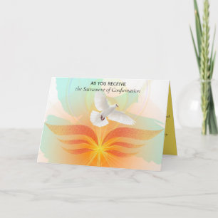 Bewerkbaar Heilige Geest Sacrament van Bevestiging Kaart