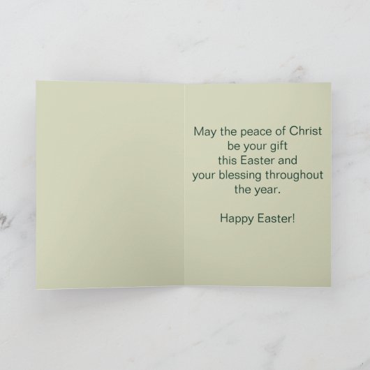 Bewerkbaar Hij is verrezen met religieuze doornen Kaart