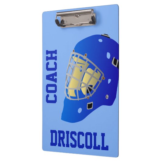 Bewerkbaar Hockey Coach Klembord (Links)