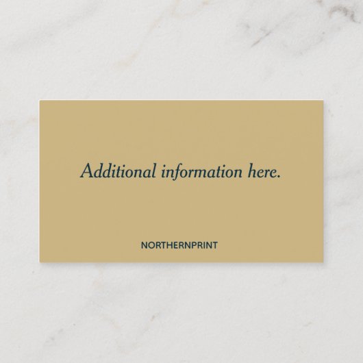 bewerkbaar hout en bewerkte bomen visitekaartje (Achterkant)