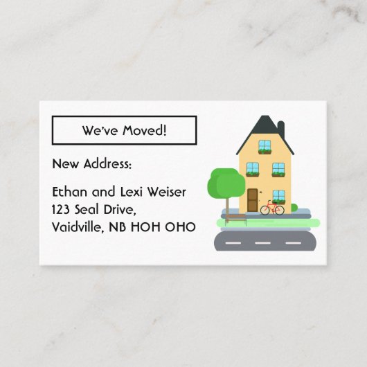 Bewerkbaar huis We hebben de aankondiging verplaat (Voorkant)