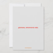 bewerkbaar ijsschaatsen verjaardagsfeest kaart (Achterkant)