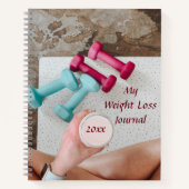 Bewerkbaar in Mijn gewichtsverlies journaal Notitieboek (Voorkant)