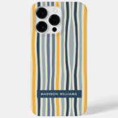 Bewerkbaar inscriptie Verkleurde lijnen minimalist Case-Mate iPhone Case (Achterkant)